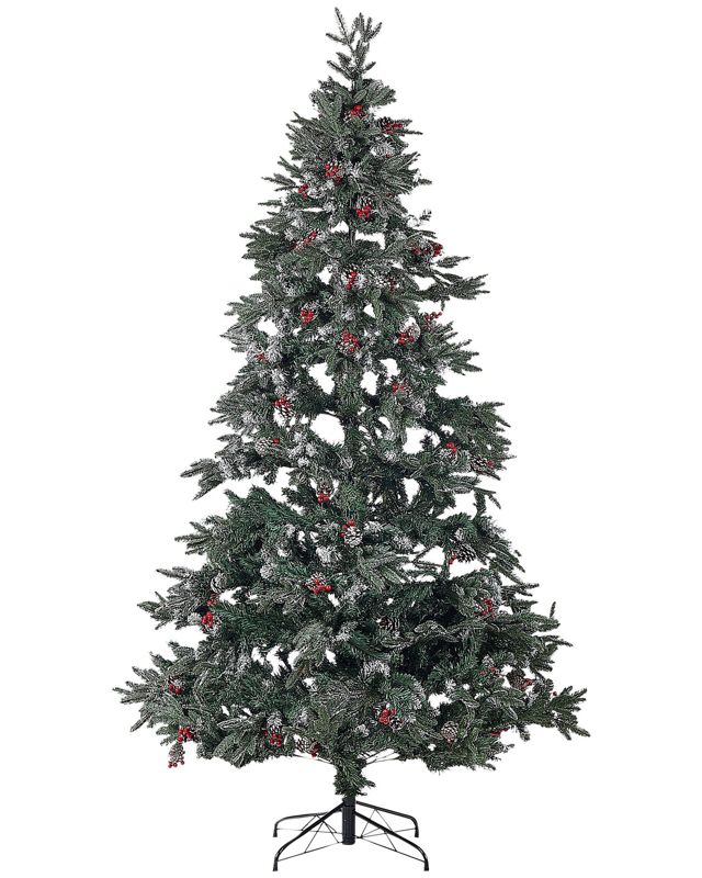 Ośnieżona sztuczna choinka 240 cm zielona Denali 1 szt.
