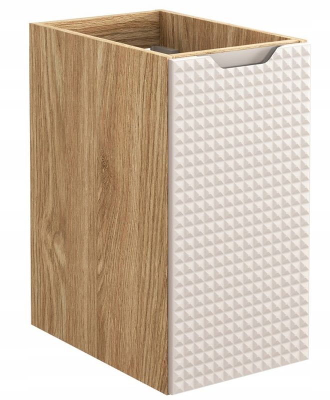 Szafka łazienkowa Furnidea 30 cm beżowy dąb front 3D MDF Luxor 1 szt.