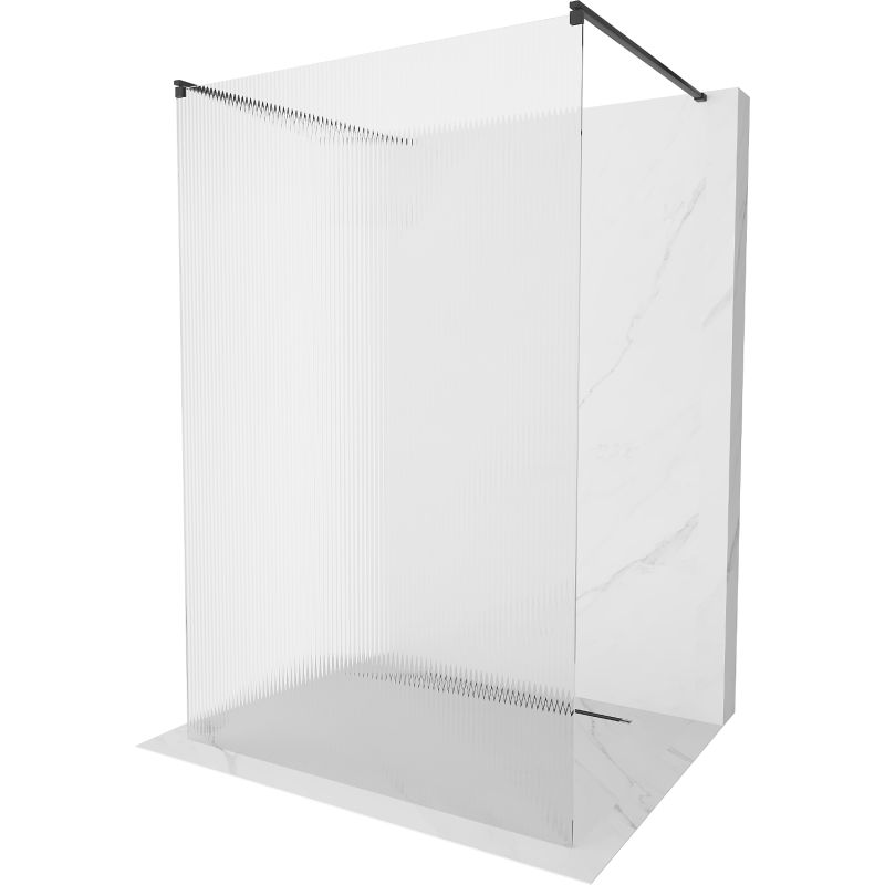 Ścianka prysznicowa Mexen Kioto czarna 130x200 cm 800-130-002-70-09 1 szt.