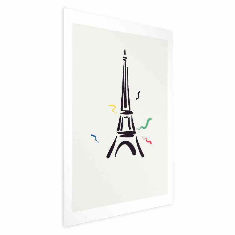 Plakat Artgeist Wieża Eiffla 21x30 cm bez ramy 1 szt