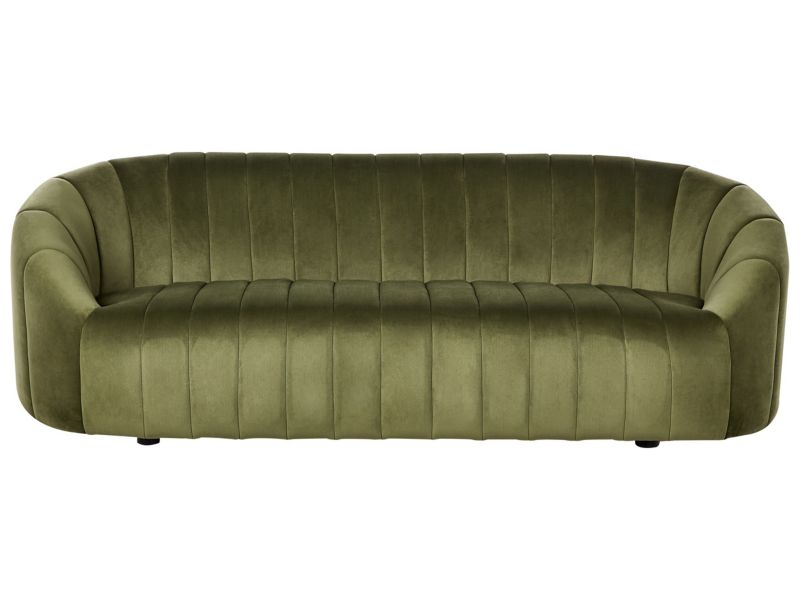 Sofa Malung Welur Ciemnozielony dla 3 osób 1 szt.