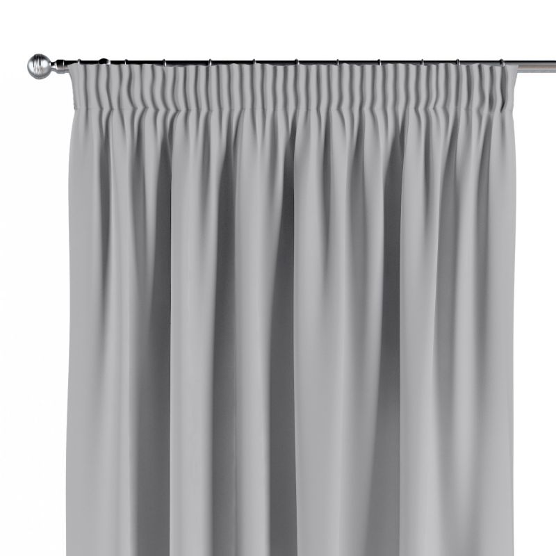 Zasłona na taśmie marszczącej 1 szt. 130 x 260 cm Dekoria srebrny 1 szt.