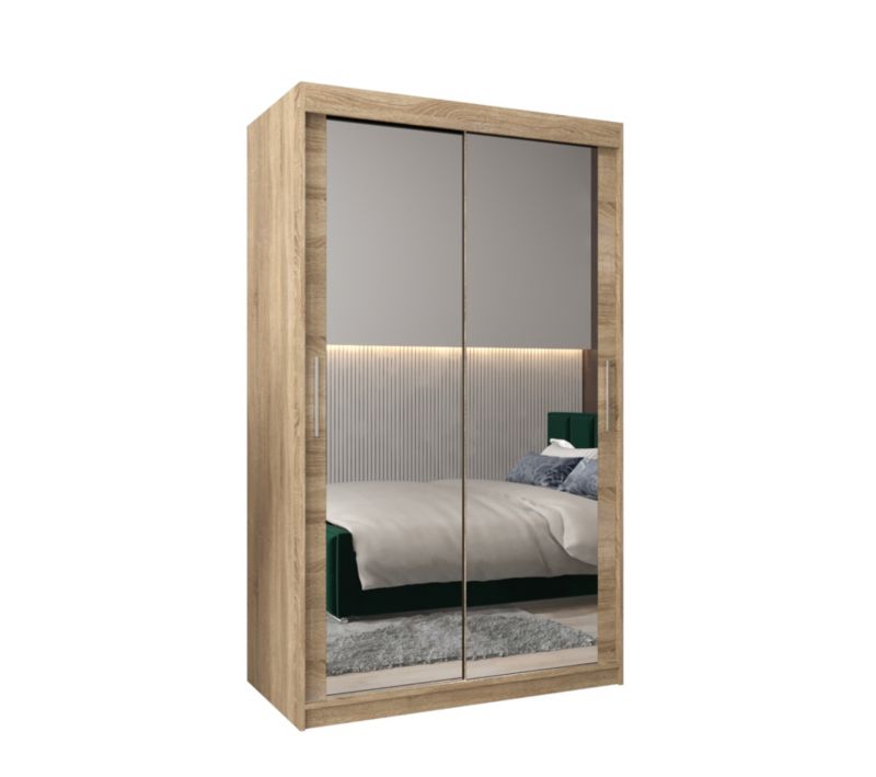 Szafa przesuwna Garderoba Abiks Tokyo 3 120 sonoma + sonoma 1 szt.