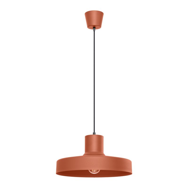 Lampa wisząca Sollux Lighting BILO ochra czerwona 1 szt.
