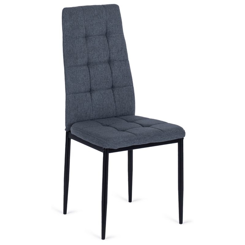 Krzesło Tapicerowane Tex Mebel Elite Ciemnoszare 1 szt