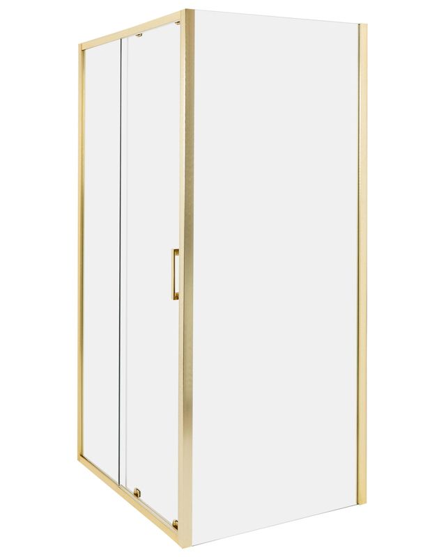 Kabina prysznicowa Yoro 80 x 100 x 185 cm Złoty 1 szt.