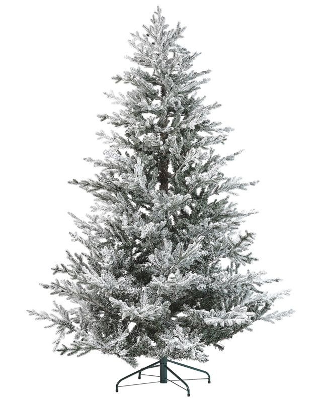 Ośnieżona sztuczna choinka 210 cm biała Brisco 1 szt.
