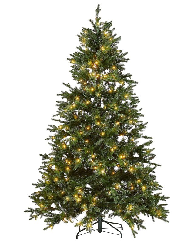 Sztuczna choinka ze światełkami 210 cm zielona Fiddle 1 szt.