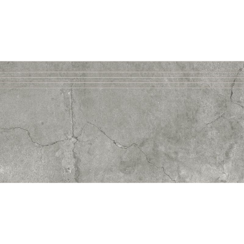 Stopnica mrozoodporna szkliwiona Terminal 29,7 x 59,7 cm grey