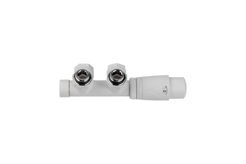 Zawór zespolony Valx DUO uniwersalny biały ze złączkami PEX 3/4x 16 mm 1szt