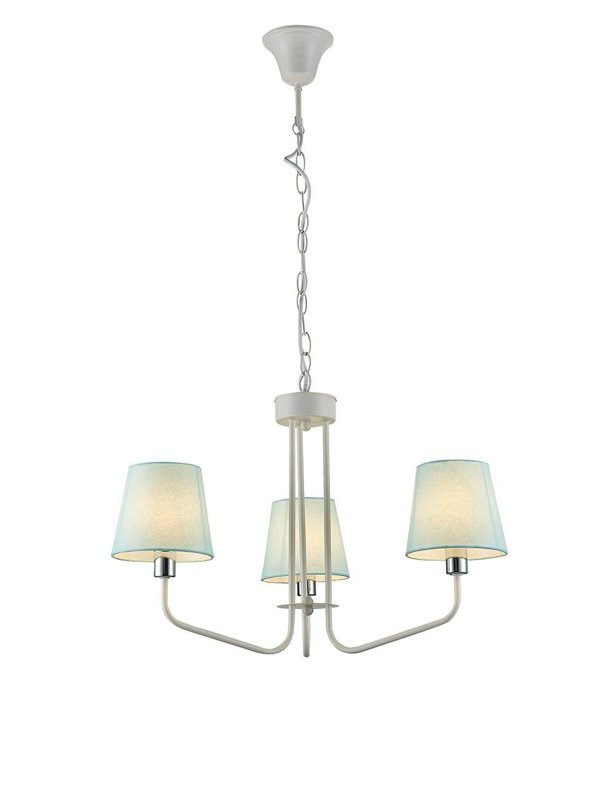 Żyrandol niebieski lampa 3xE14 York Ledea
