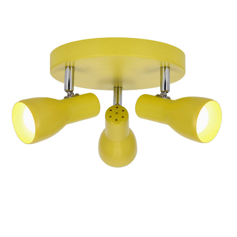Lampa sufitowa plafon musztardowy regulowany 3xE14 Picardo
