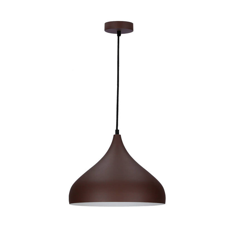LAMPA WISZĄCA VIBORG 320mm LEDEA E27 40W METAL BRĄZOWY