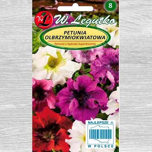 1 szt, Petunia ogrodowa Smolicka Superbissima, mieszanka - Nasiona: Ilość w opakowaniu: 0.01 g
