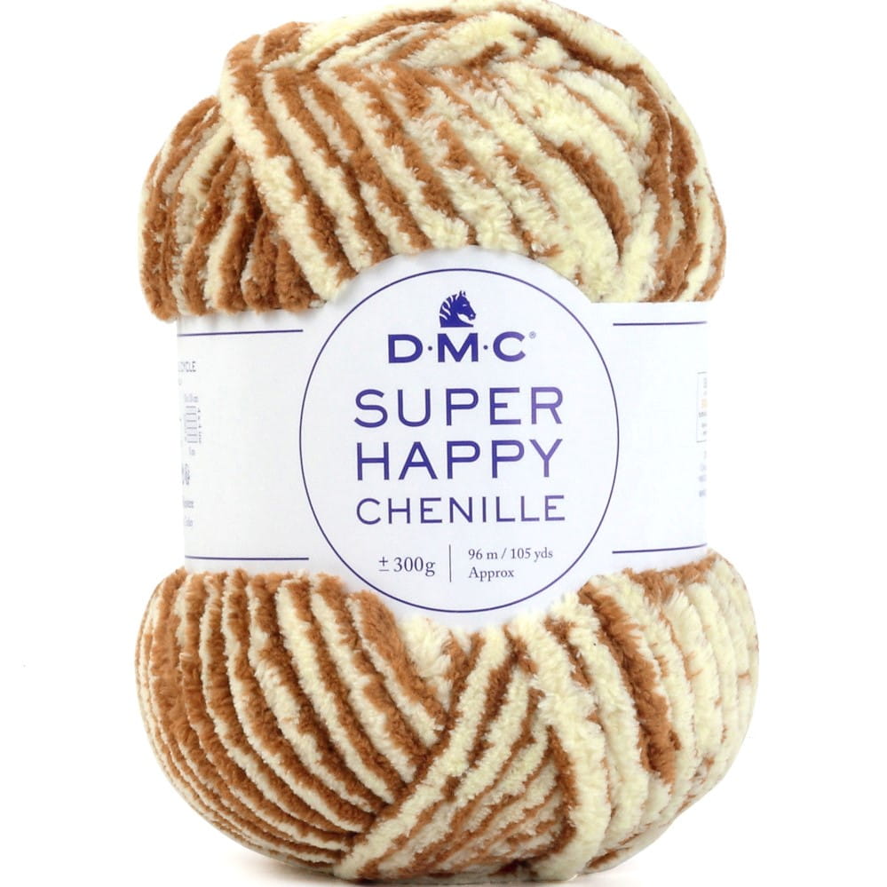 Super Happy Chenille kol. 154 brązowy