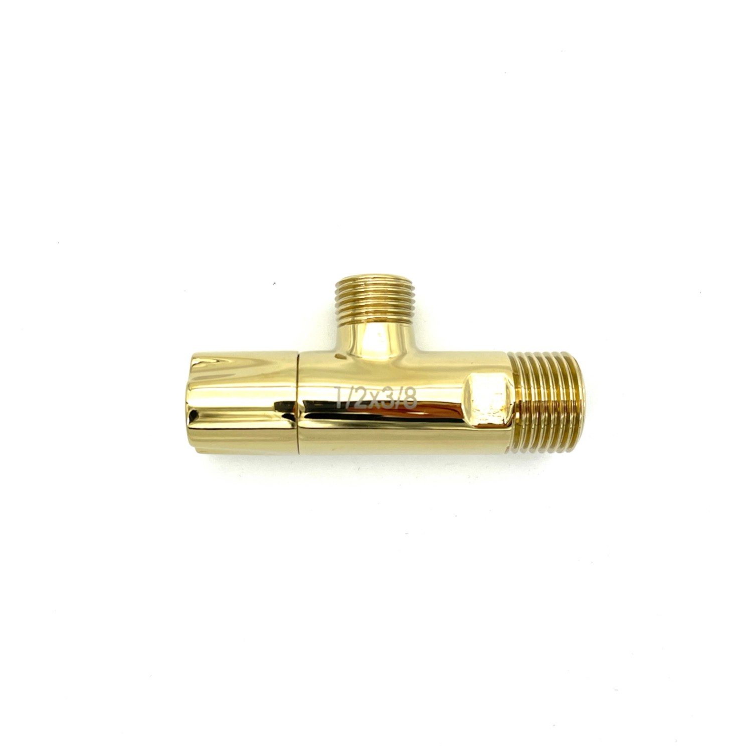 Fluvius Zawór kątowy 1/2 x 3/8 złoty