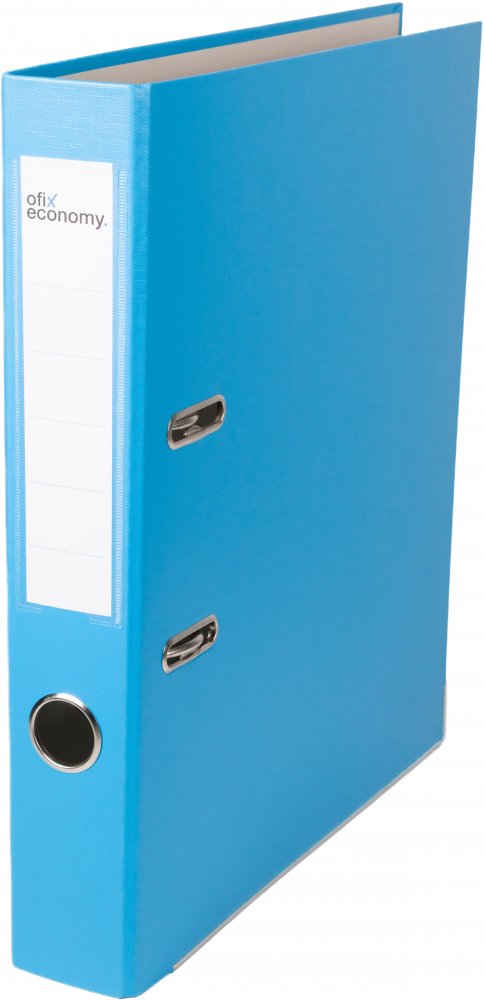Segregator A4 Ofix Economy, 50mm, do 350 kartek, jasnoniebieski