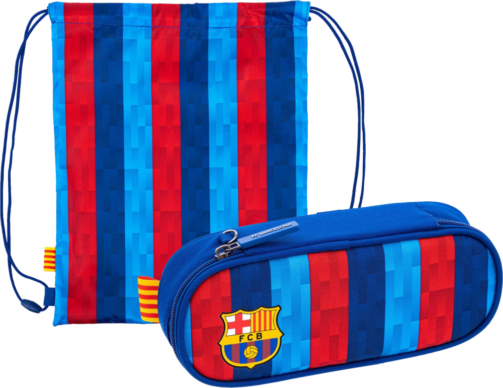Zestaw: Piórnik saszetka + worek na buty Astra FC Barcelona