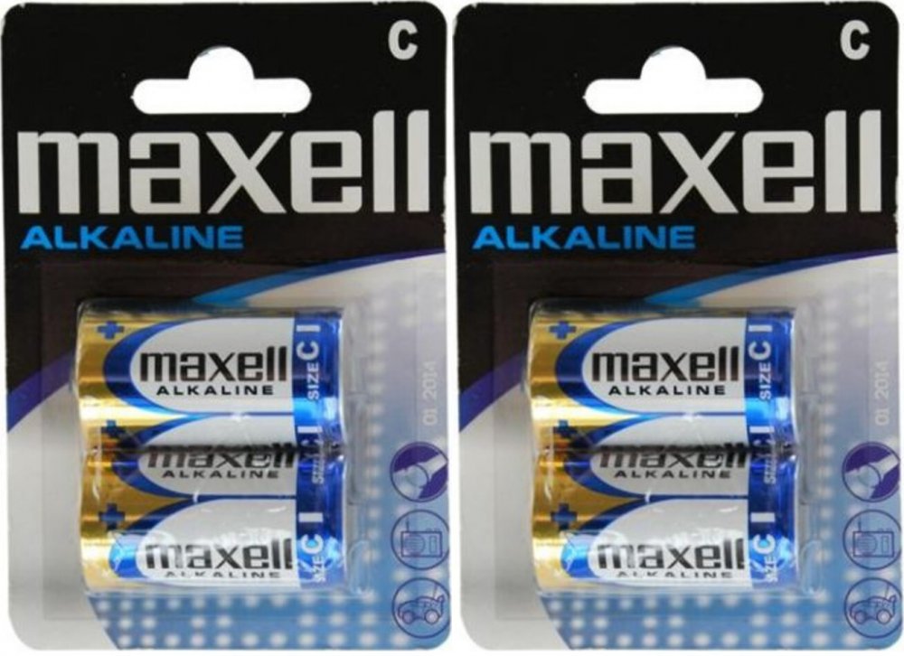 2x Bateria alkaliczna Maxell, C LR14, 2 sztuki