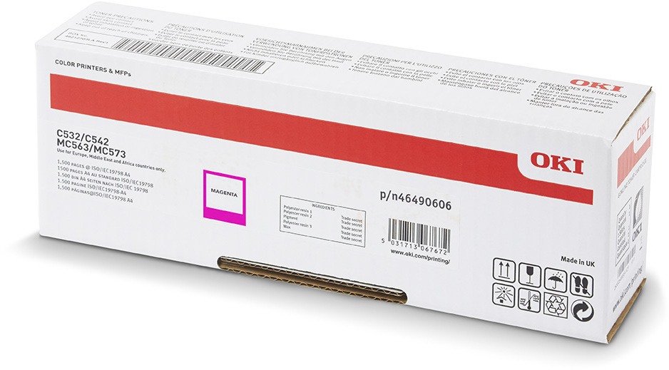 Toner Oki (46490606), 6000 stron, magenta (purpurowy)