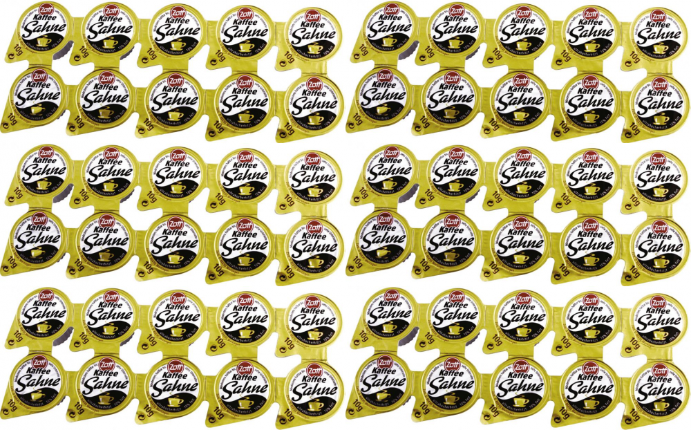 6x Śmietanka jednorazowa do kawy Zott, 10ml x 10 sztuk