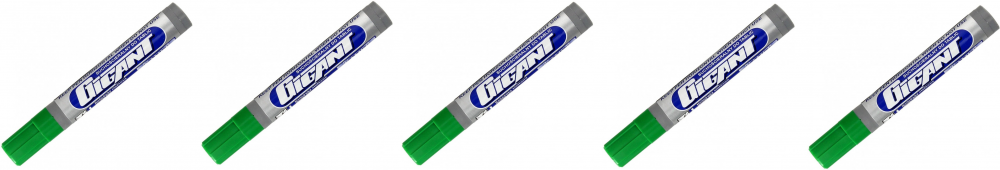 5x marker suchościeralny Kamet Gigant, ścięta, zielony