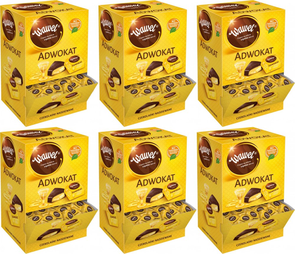 6x Cukierki Wawel Adwokat, 2.4kg