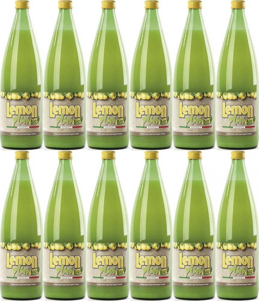 12x Sok z cytryn LemonPlus Bio 100%, 1l