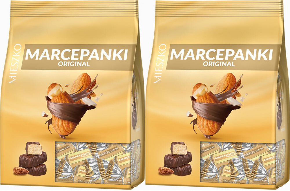 2x Cukierki Mieszko Marcepanki Original, migdałowy, 260g