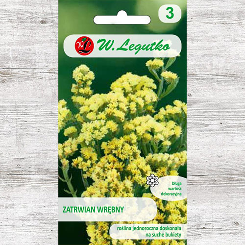 1 pac, Limonium sinuatum (Sărăturică) galben Legutko - Semințe: Mod de ambalare: 0.3 g