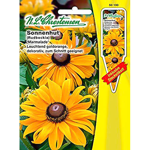 1 pac, Rudbeckia (Bulgări de soare) Marmalade - Semințe: Mod de ambalare: 1 pac