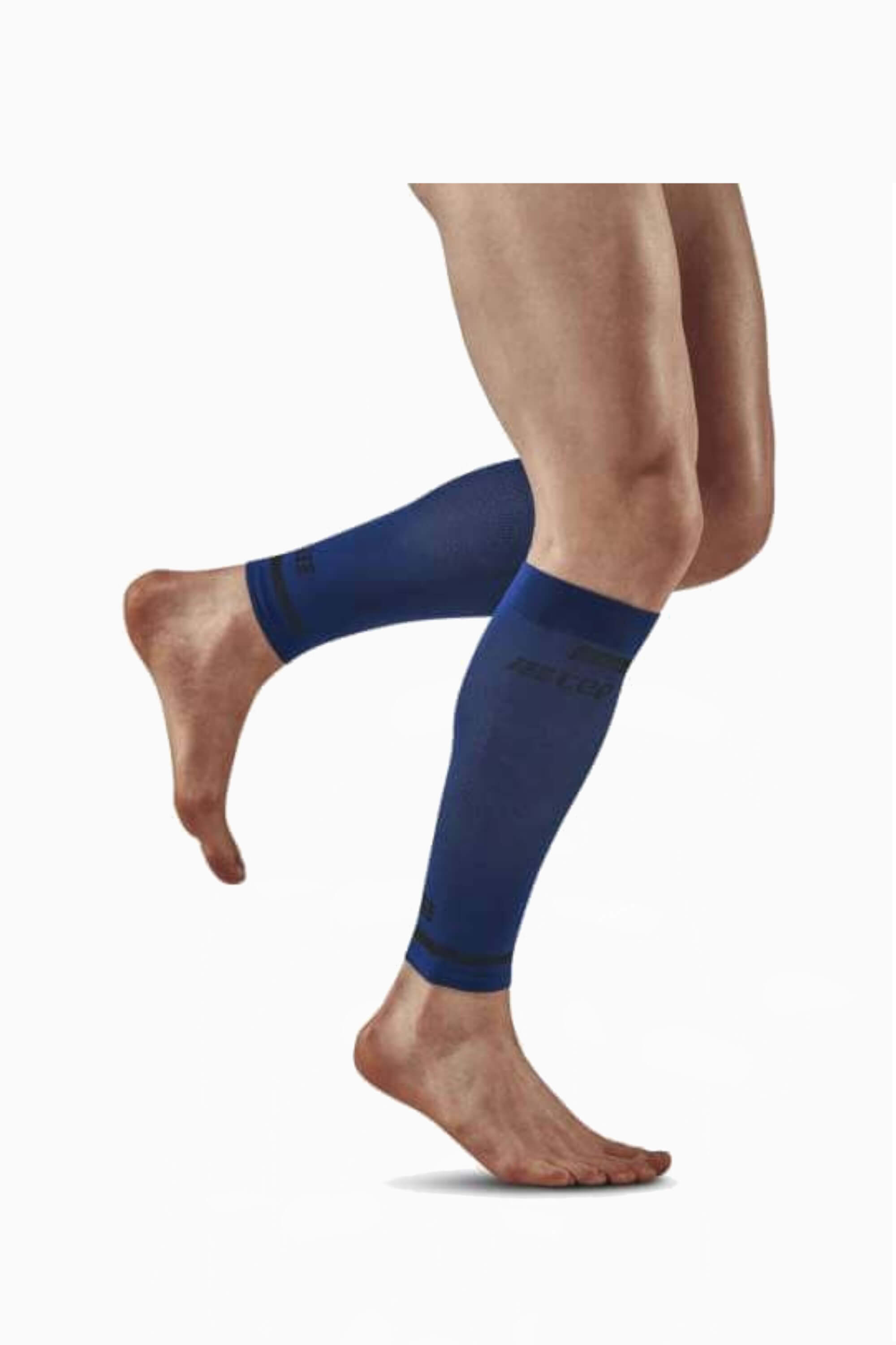 Opaski kompresyjne CEP The Run Calf Sleeves - Niebieski
