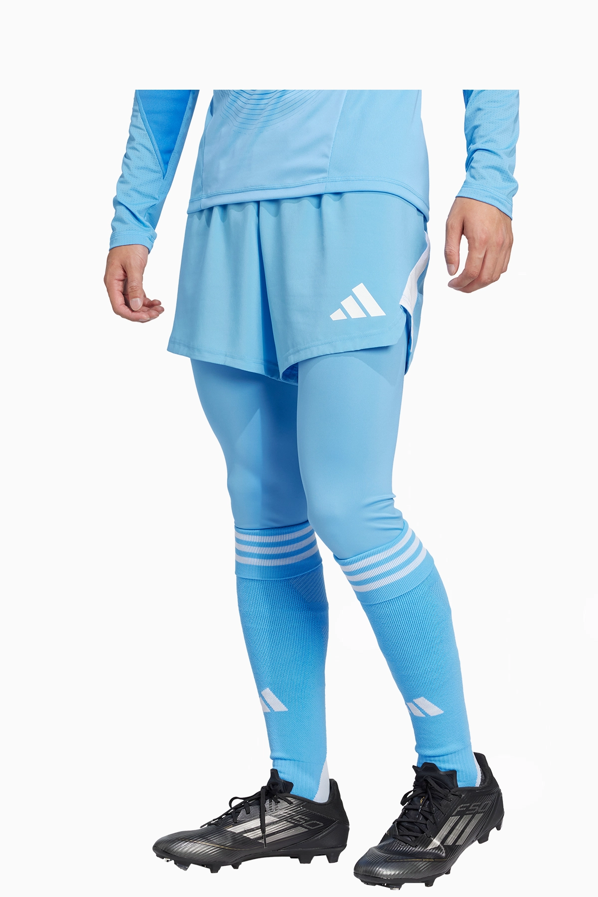 Legginsy adidas Tiro 25 Pro Goalkeeper - Niebieski