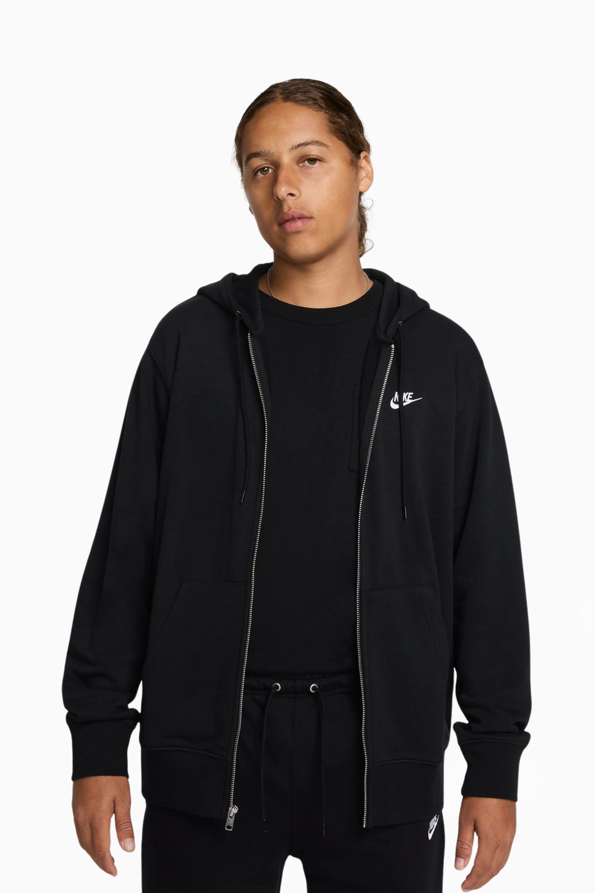 Bluza z kapturem Nike Futura Club Full-Zip - Czarny