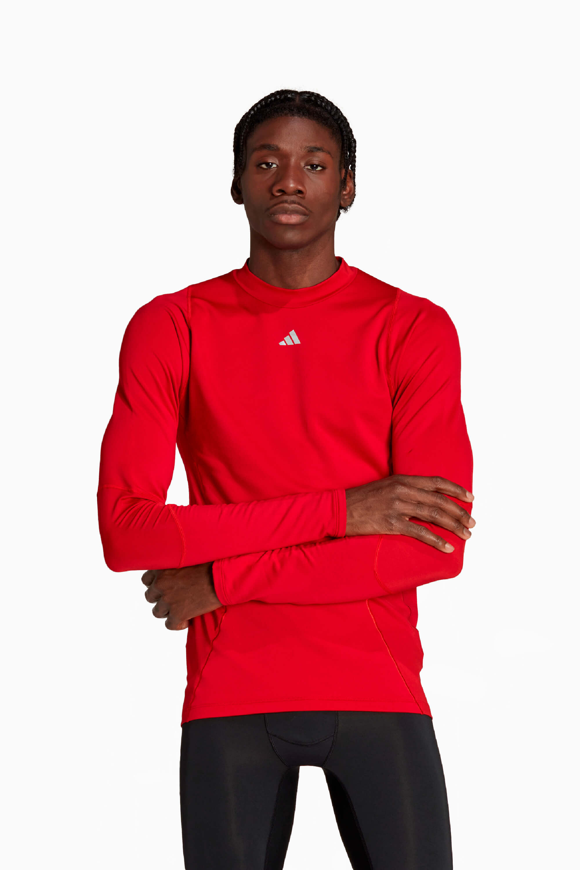 Koszulka Termoaktywna adidas Techfit LS - Czerwony