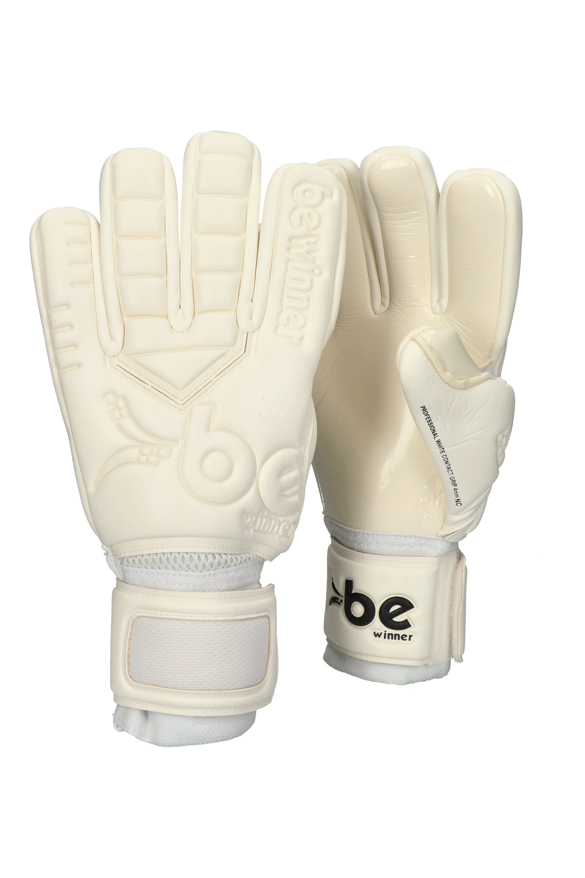 Rękawice Be Winner Professional White Contact Grip 4MM NC - Biały