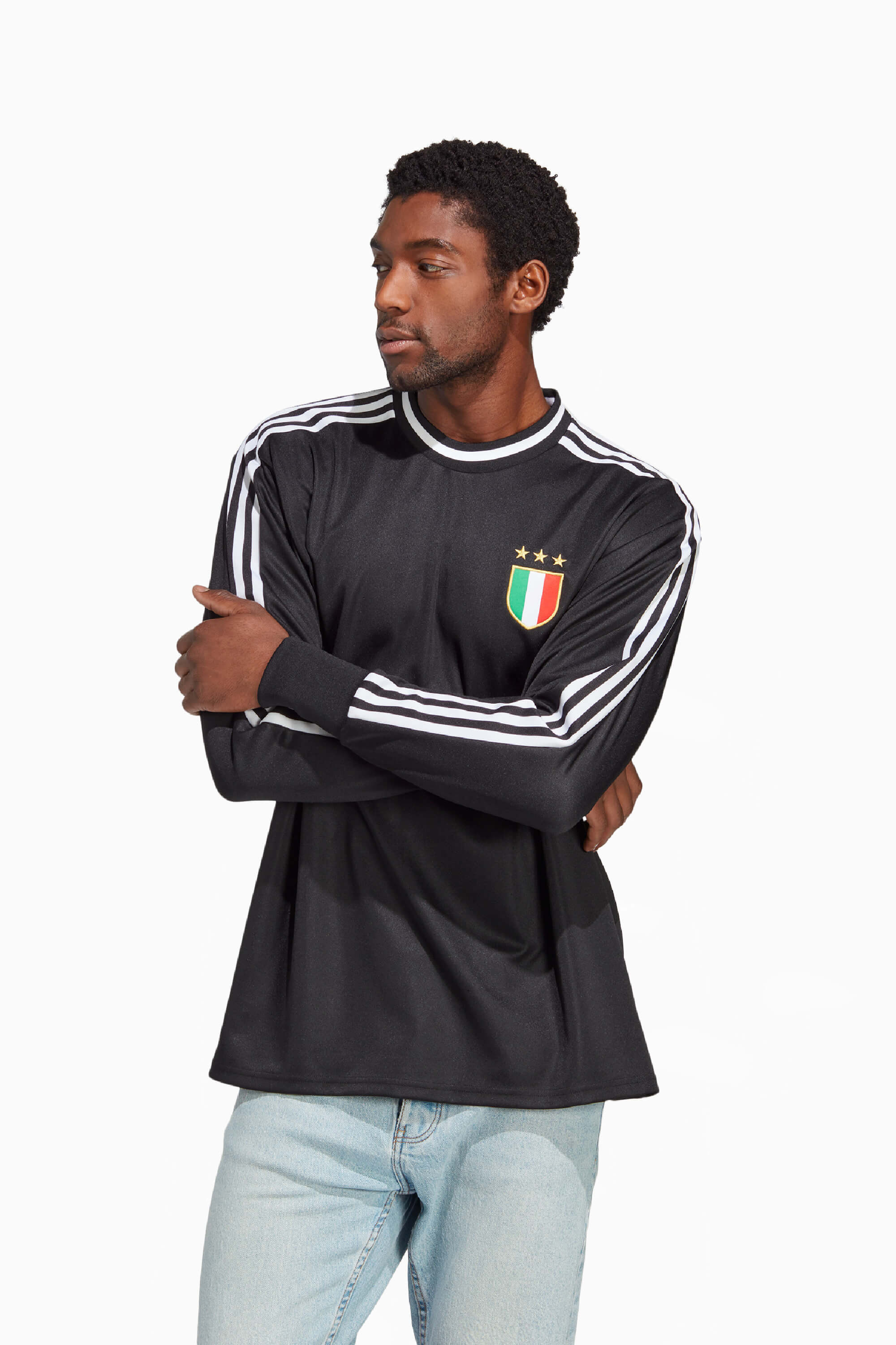 Koszulka z długim rękawem adidas Juventus FC Icon Goalkeeper - Czarny