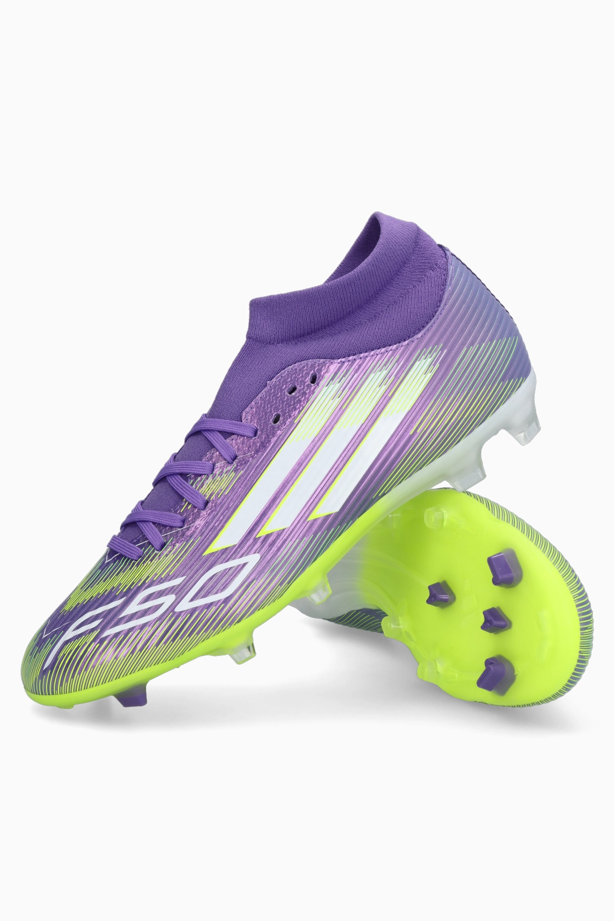 Korki adidas F50 League Mid FG/MG - Fioletowy