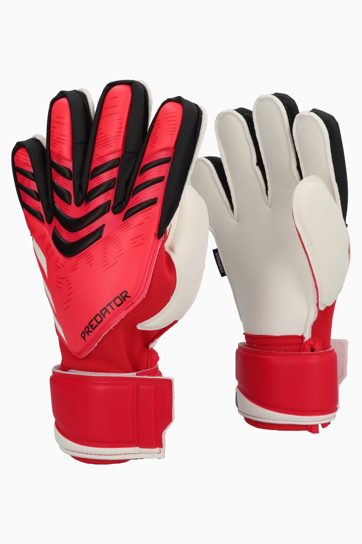 Rękawice adidas Predator Match Fingersave - Czerwony