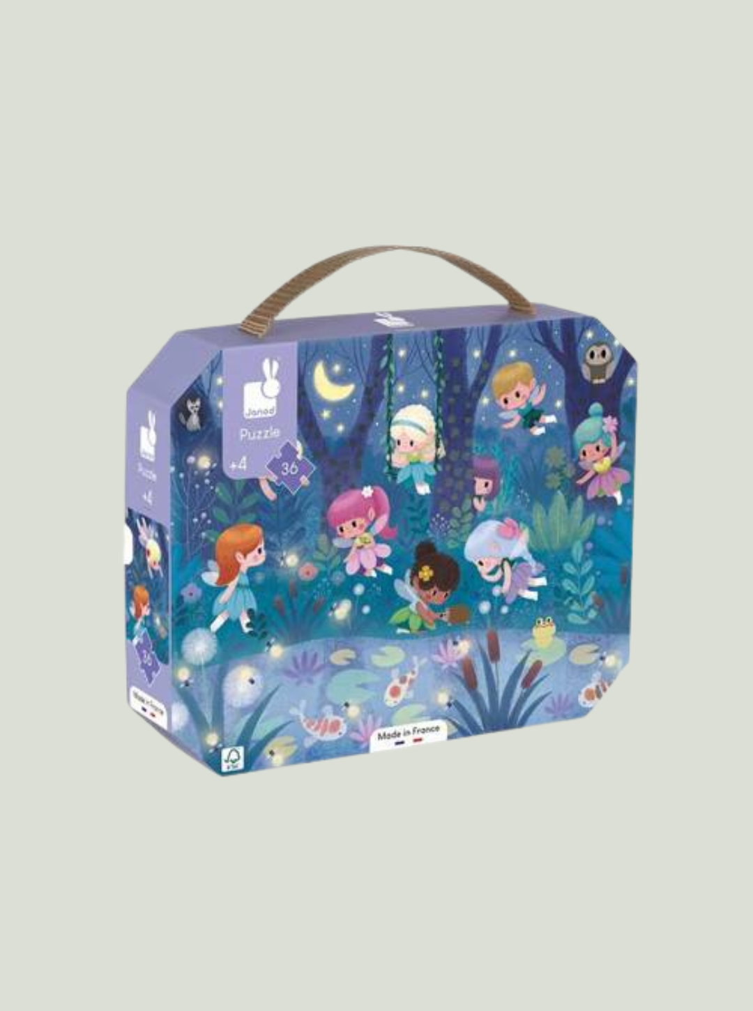 Puzzle w walizce Wróżki i lilie wodne 36 elementów 4+ JANOD