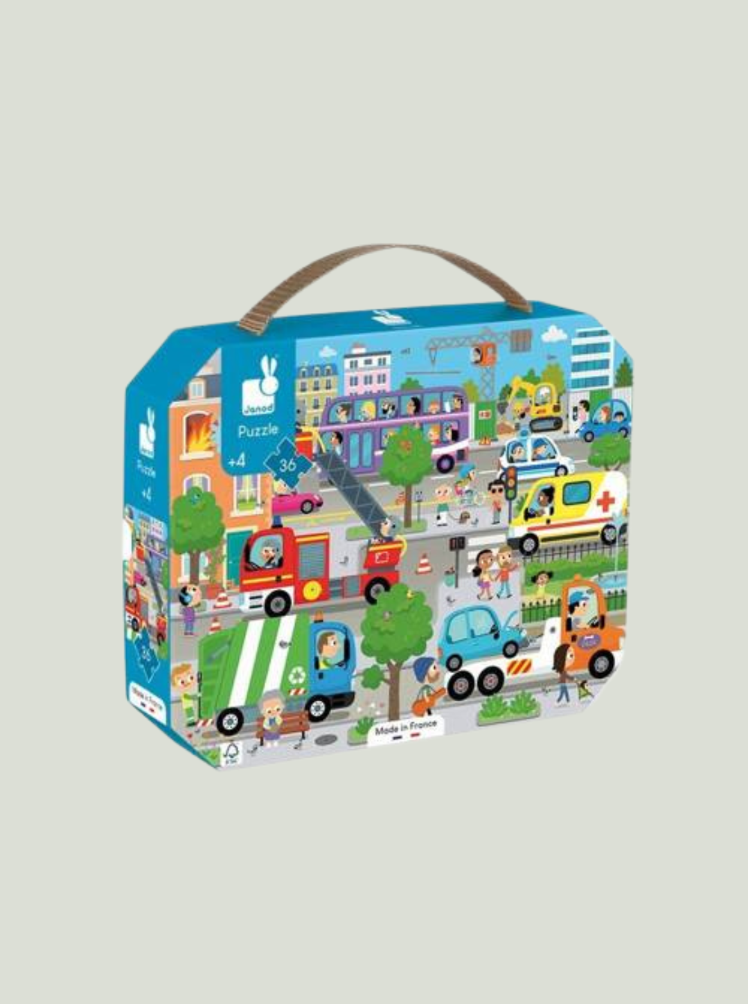 Puzzle w walizce Miasto 36 elementów 4+ JANOD