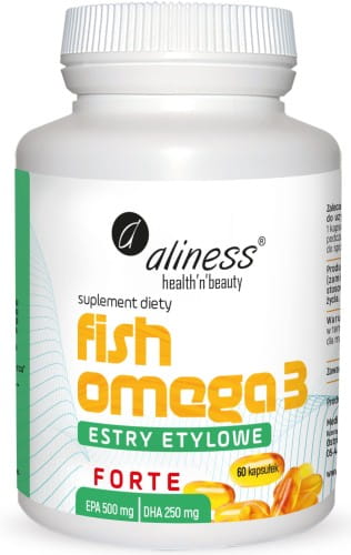 Fish Omega 3 FORTE Estry 500/250mg 60kaps. Aliness