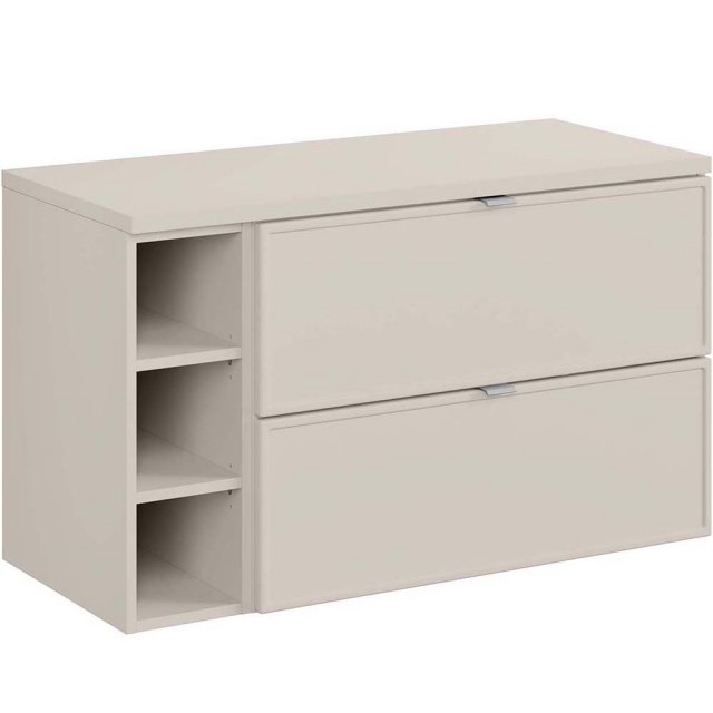 COMAD Zestaw mebli BELLA CASHMERE 2 szafki z blatem CASHMERE 100 cm