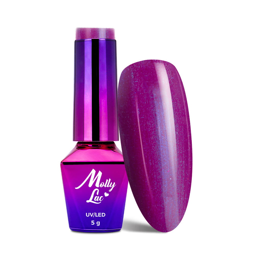 Lakier hybrydowy MollyLac Bling it on! Purple Chic 5 g Nr 504