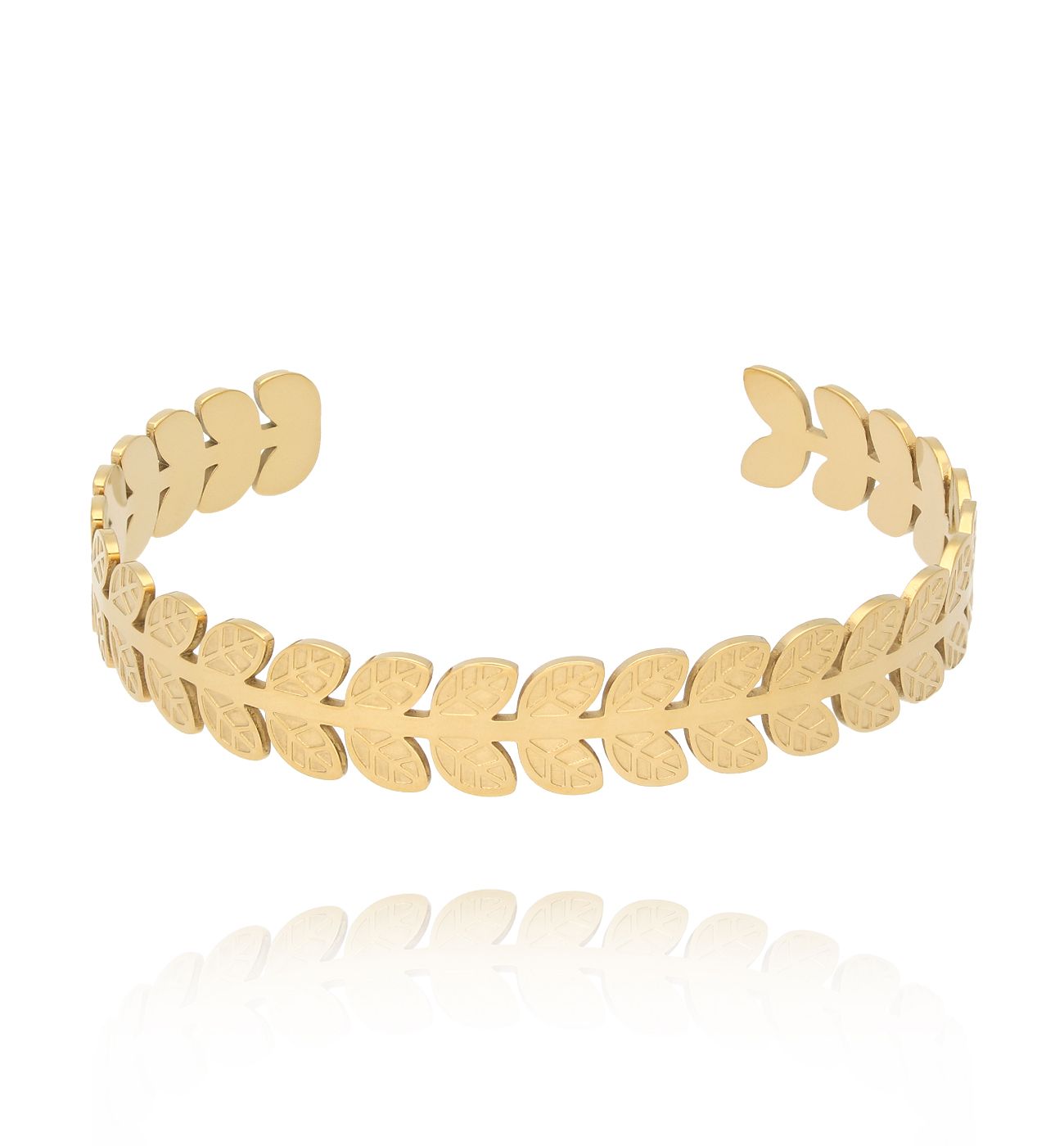 Bransoletka złota obręcz Golden Elegance - By Dziubeka