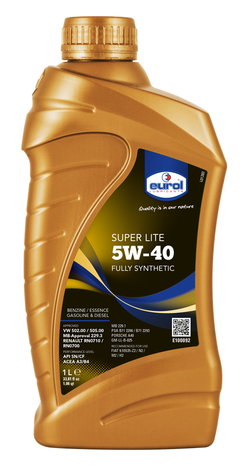 EUROL SUPER LITE A3/B4 5W40 1L - Petrostar