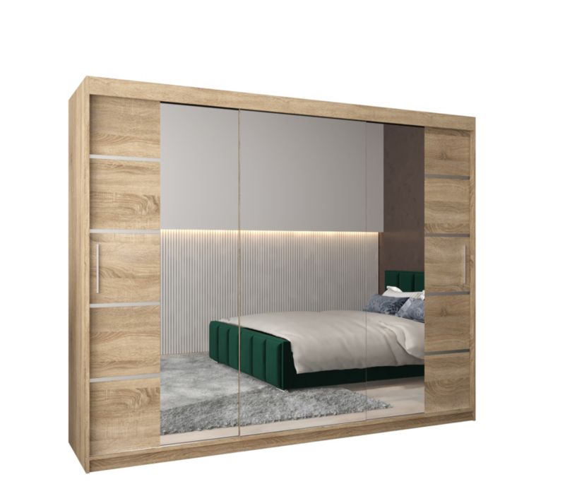 Szafa przesuwna Garderoba Abiks Verona 4 250 sonoma + sonoma 1 szt.