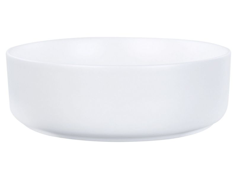 Umywalka nablatowa ceramiczna 36 cm złamana biel Calig 1 szt.
