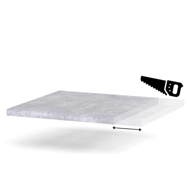 Blat Kuchenny Hurtownia-Mebli 28mm Blande 40-49 49cm Beton 49x60x cm 1szt.