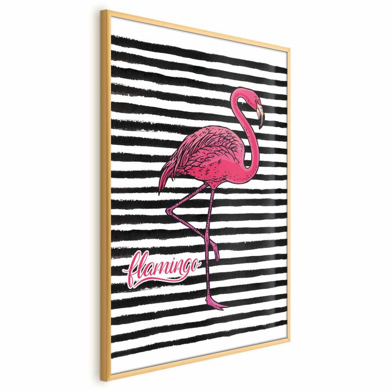 Plakat Artgeist Flaming 29,7x42 cm z ramą złotą 1 szt